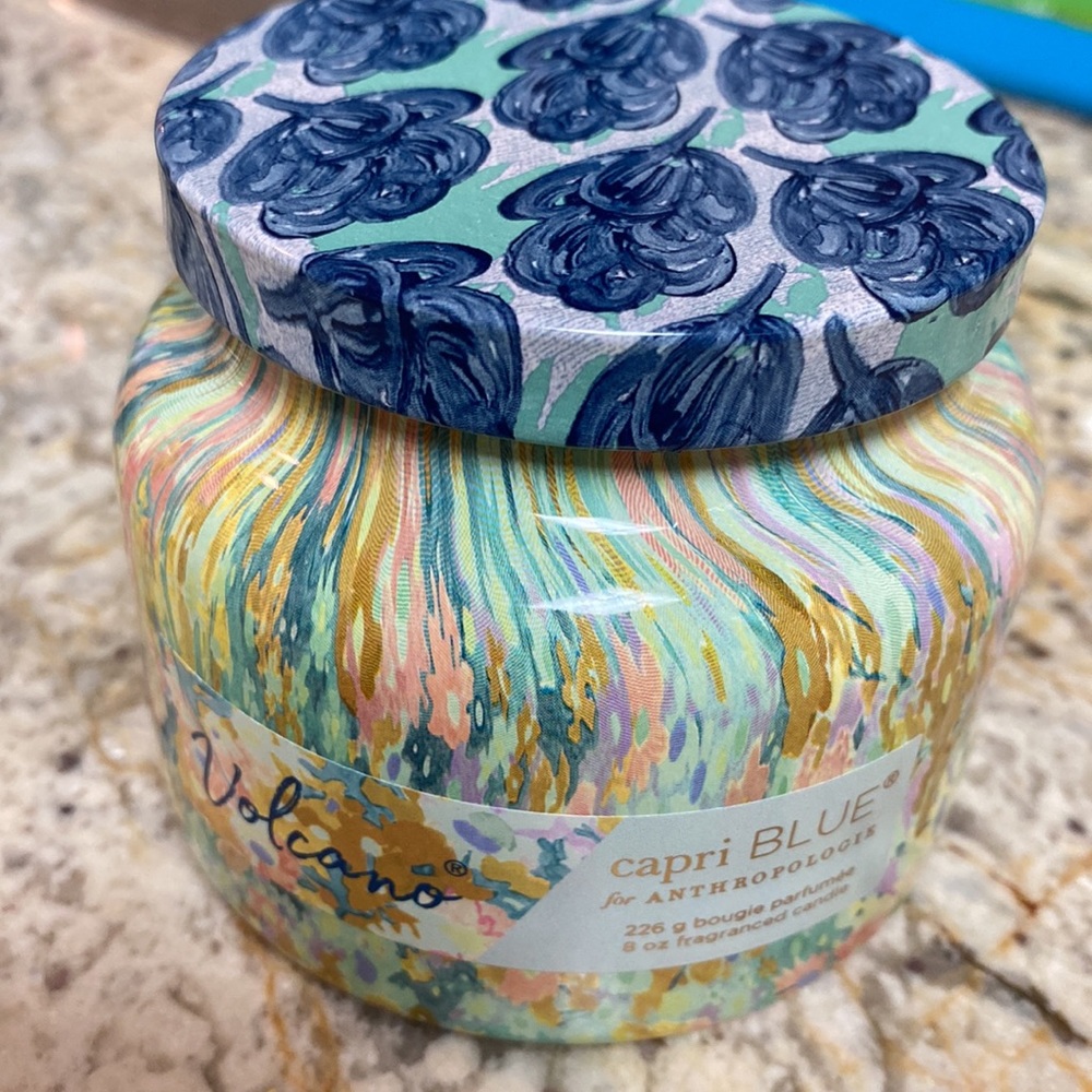 Anthropologie capri blue candle (volcano)